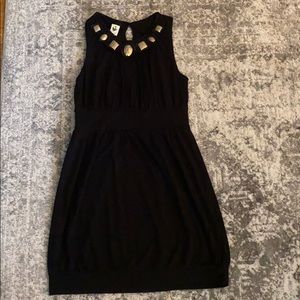 Black embellished dress